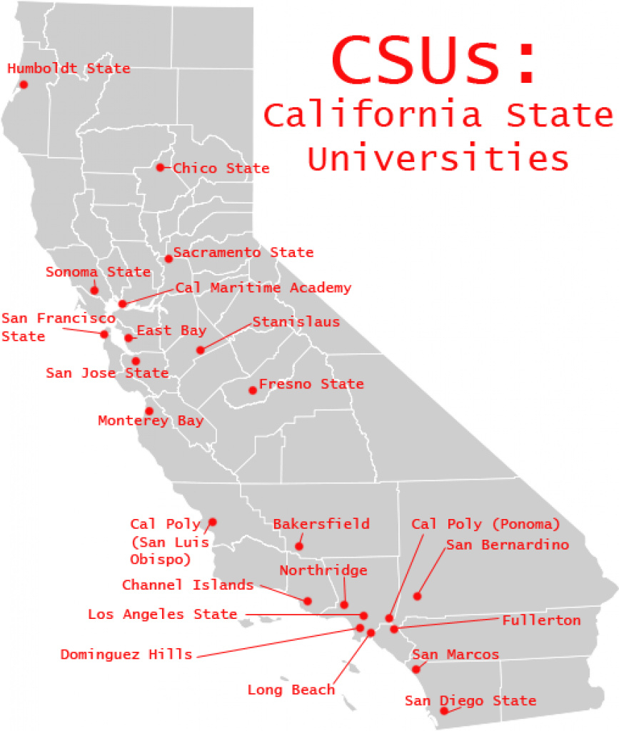 Main Qimg Fdfaaee Gallery Website California State University Map pertaining to California State University Map