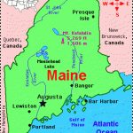 Maine: Facts, Map And State Symbols   Enchantedlearning With Regard To Maine State Map Printable