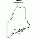 Maine Map Intended For Maine State Map Printable