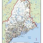 Maine Vacation Map With Regard To Maine State Map Printable