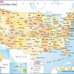 Major Cities Map Of The United States | Maps In 2018 | Pinterest For Map Of 50 States And Major Cities