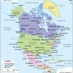 Major Cities Of North America Intended For North America Map With States And Capitals