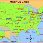 Major Us City Map And Travel Information | Download Free Major Us Throughout Map Of 50 States And Major Cities