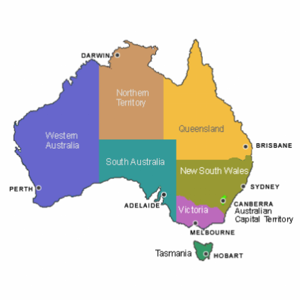 Map Australian States And Territories ~ Afp Cv in Australian States And Territories Map