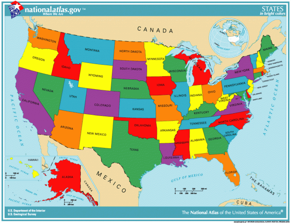 Map Coloring, A, Hobbs And P. Yasskin, 2015 throughout Us Map Color States