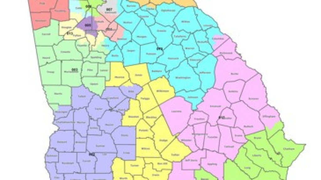 Map: Georgia&amp;#039;s Congressional Districts with Georgia State House District Map