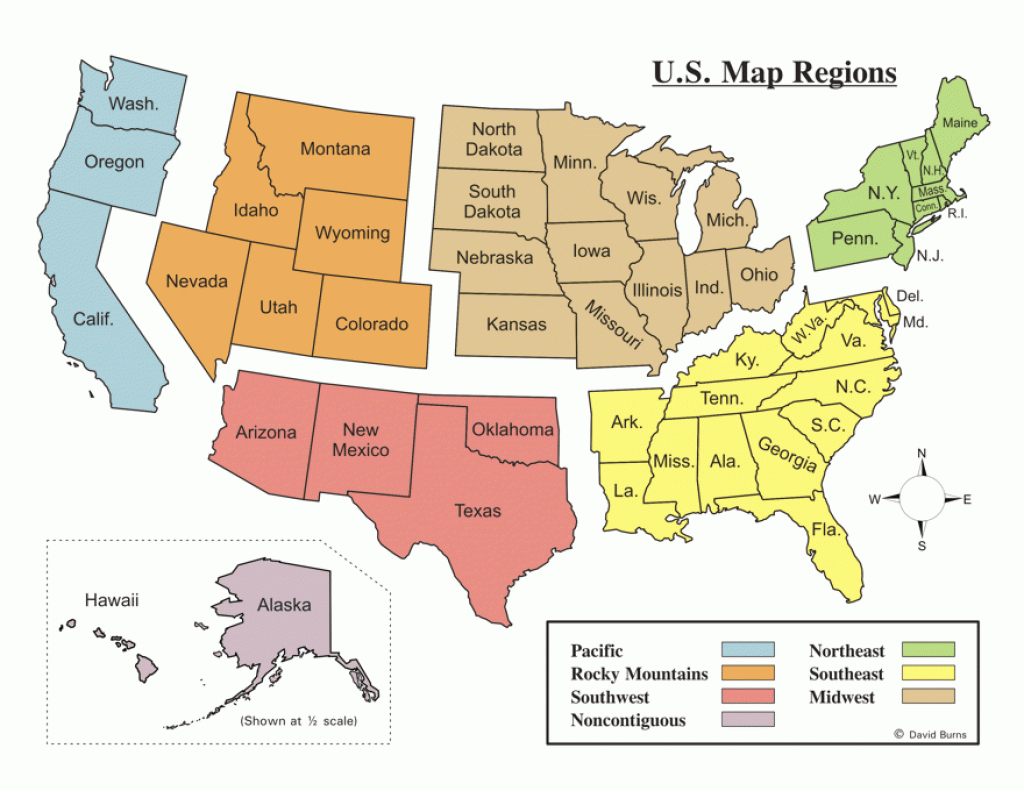 Map Memory Tricks within How To Learn The 50 States On A Map
