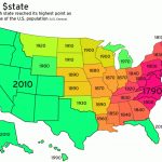 Map Monday: Peak Population Percentage Of Us States | Streets.mn In State Population Map