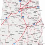 Map Of Alabama Cities   Alabama Road Map Intended For Tennessee Alabama State Line Map