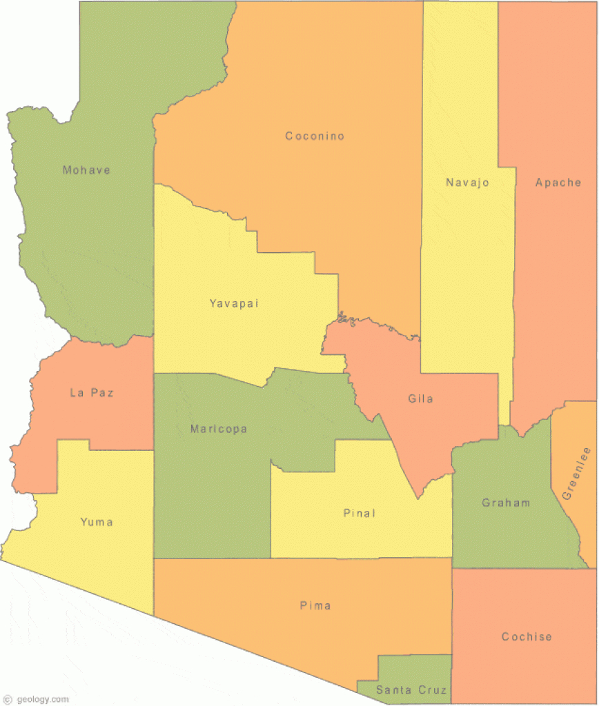 Map Of Arizona with regard to Arizona State Map With Major Cities