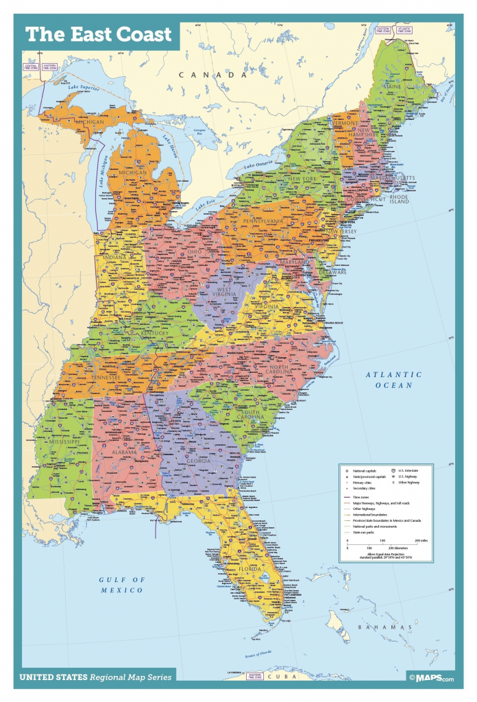 Map Of East Coast Of United States Fresh Map Eastern Us Pics Eastern inside East Coast States Map