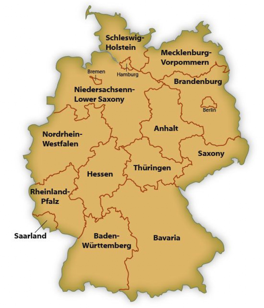 Map Of German States with Interactive Visited States Map