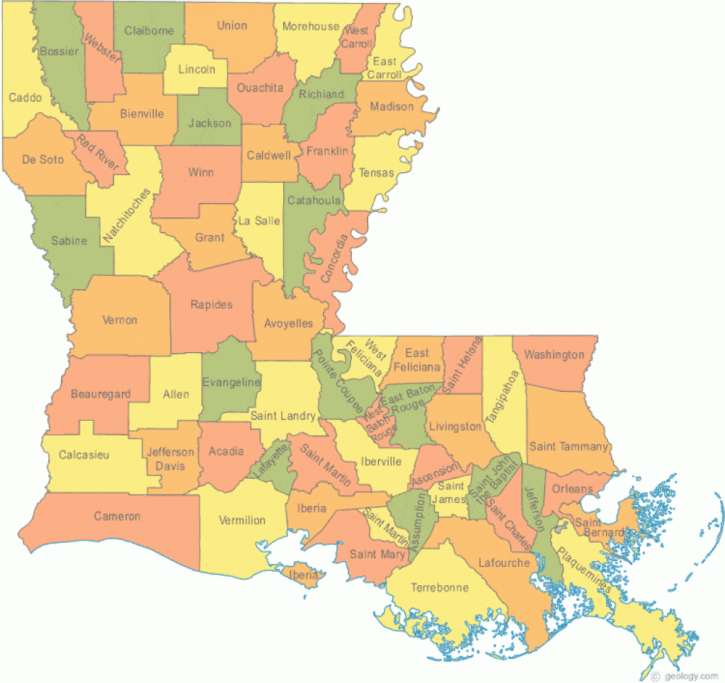Map Of Louisiana intended for State Map Com
