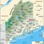 Map Of Maine Large Color Map For Maine State Map Printable