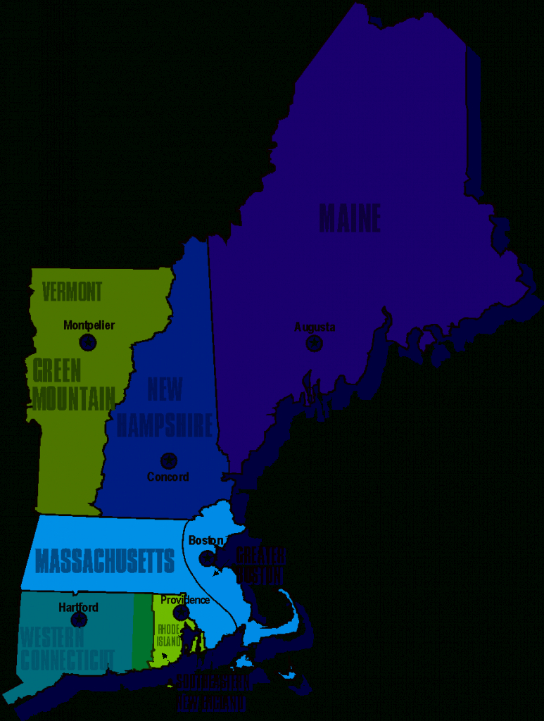 Map Of New England | Bird Pros | Massachusetts, New Hampshire, Rhode with regard to Map Of New England States And Their Capitals