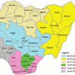 Map Of Nigeria Showing The 36 States And Federal Capital Territory Throughout Map Of Nigeria With States