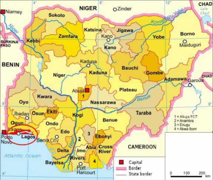Uno State Of Cameroon Map