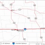 Map Of North Dakota Pertaining To North Dakota State Highway Map