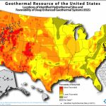 Map Of Potential Geothermal Resources Across The United States With Regard To United States Resource Map