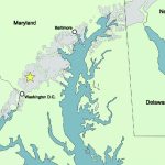 Map Of Potomac Formation Outcrop Belt In Maryland And Surrounding Intended For Map Of Maryland And Surrounding States