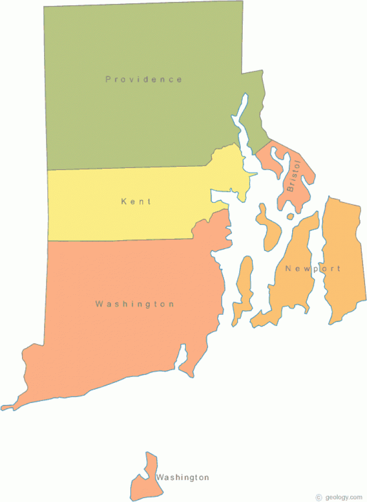 Map Of Rhode Island intended for Map Of Rhode Island And Surrounding States