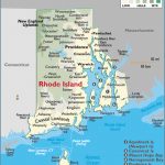 Map Of Rhode Island Large Color Map With Map Of Rhode Island And Surrounding States