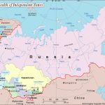 Map Of Russia For Russia And Commonwealth Of Independent States Map