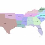 Map Of South Us Region And Travel Information | Download Free Map Of Regarding Map Of The Southeast Region Of The United States