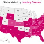 Map Of States I've Visited, Using Sas Inside What States I Ve Been To Map