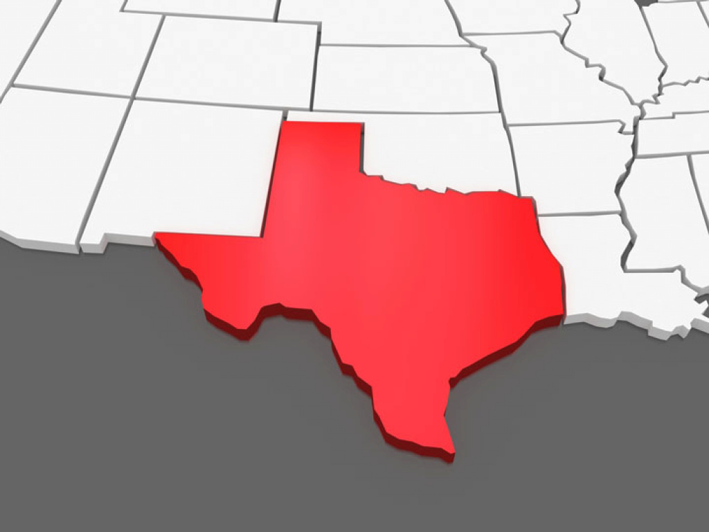 Map Of Texas And The Surrounding Region with regard to Map Of Texas And Surrounding States