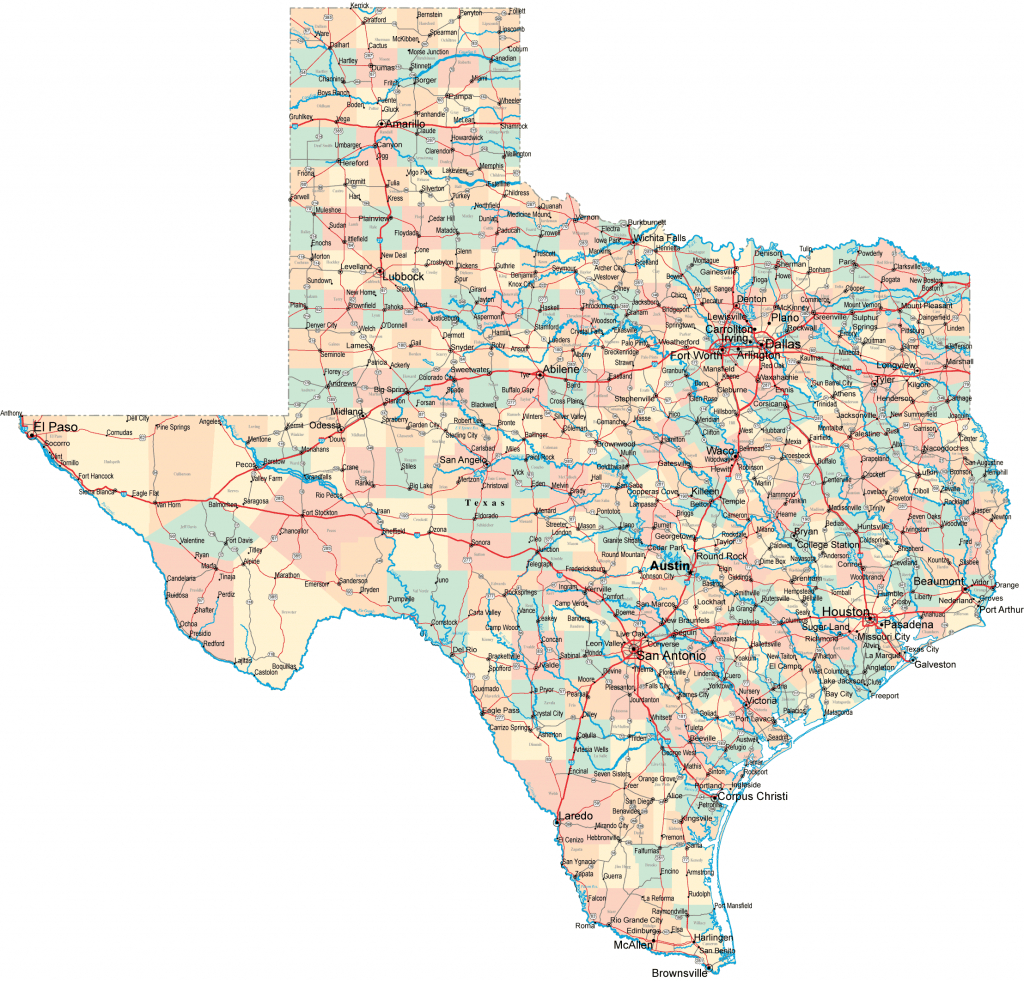 Map Of Texas Cities And Counties • Mapsof intended for Texas Map State Cities