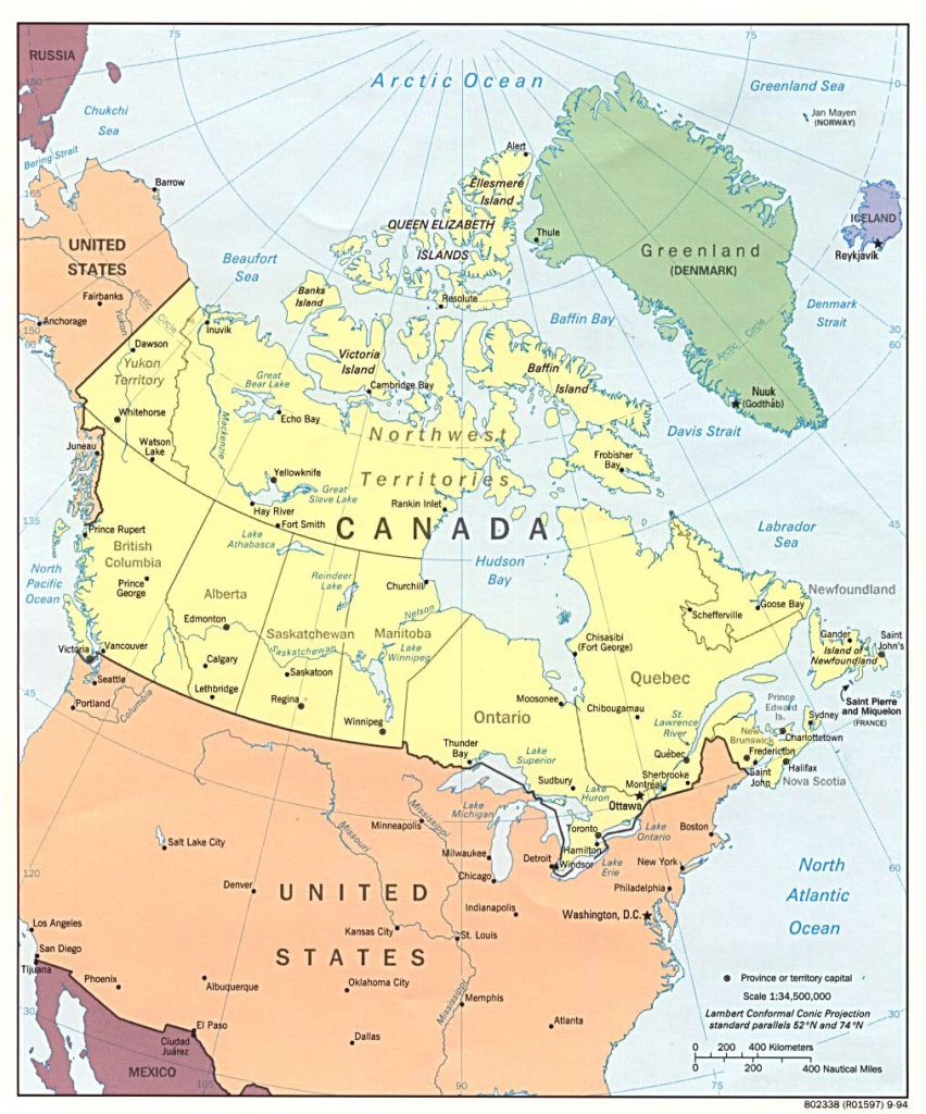 Map Of The United States And Canada 14 Maps Update 564498 With Best for United States Canada Map
