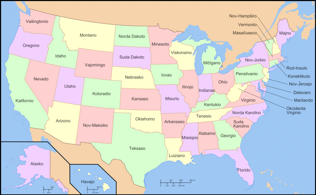 Map Of The United States In Esperanto – Brilliant Maps for Us Map Image With States