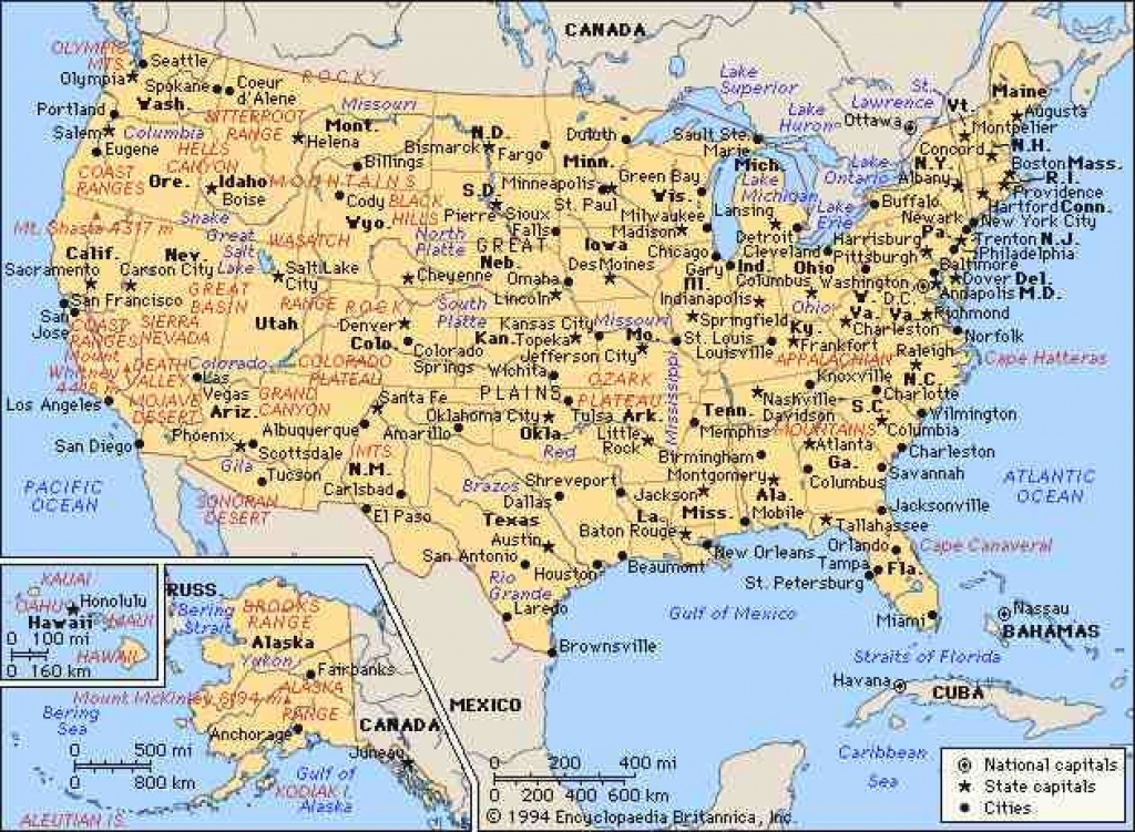 Map Of The United States With Cities Map Usa States And Cities pertaining to Usa Map With States And Cities