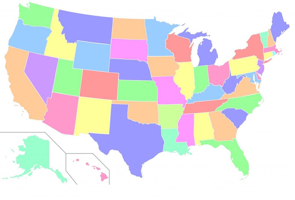 Map Of The Us Colored States Uscapzmc Inspirationa Map The Us regarding Us Map Color States