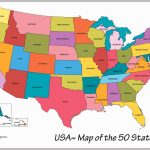 Map Of The Us With State Names United States Map With Capitals Valid With Regard To 50 States Map With Names