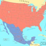 Map Of United States And Mexico Arabcooking Me With   All Maps Word In Mexico And The United States Map