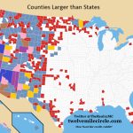 Map Of Us Counties Larger Than Us States   Imgur Intended For Map Of Us Counties By State