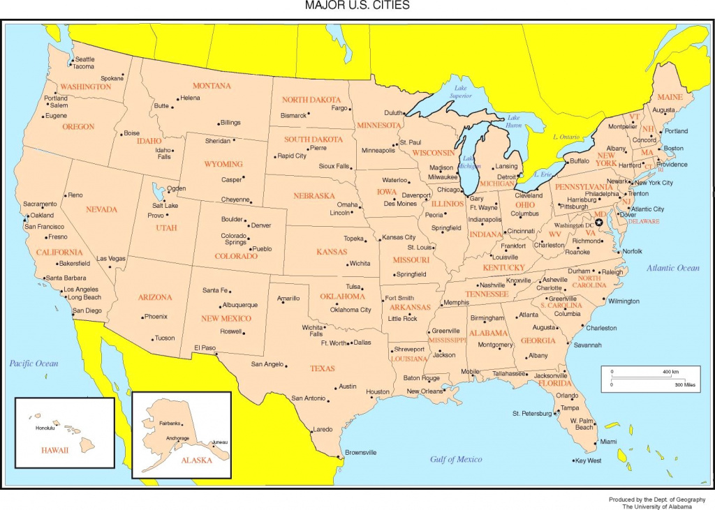 Map Of Usa With Cities Pdf States Printable Maps The United inside Usa Map With States And Cities Pdf
