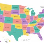 Map Of Usa With State Names For Map Of The United States With Names Of Each State