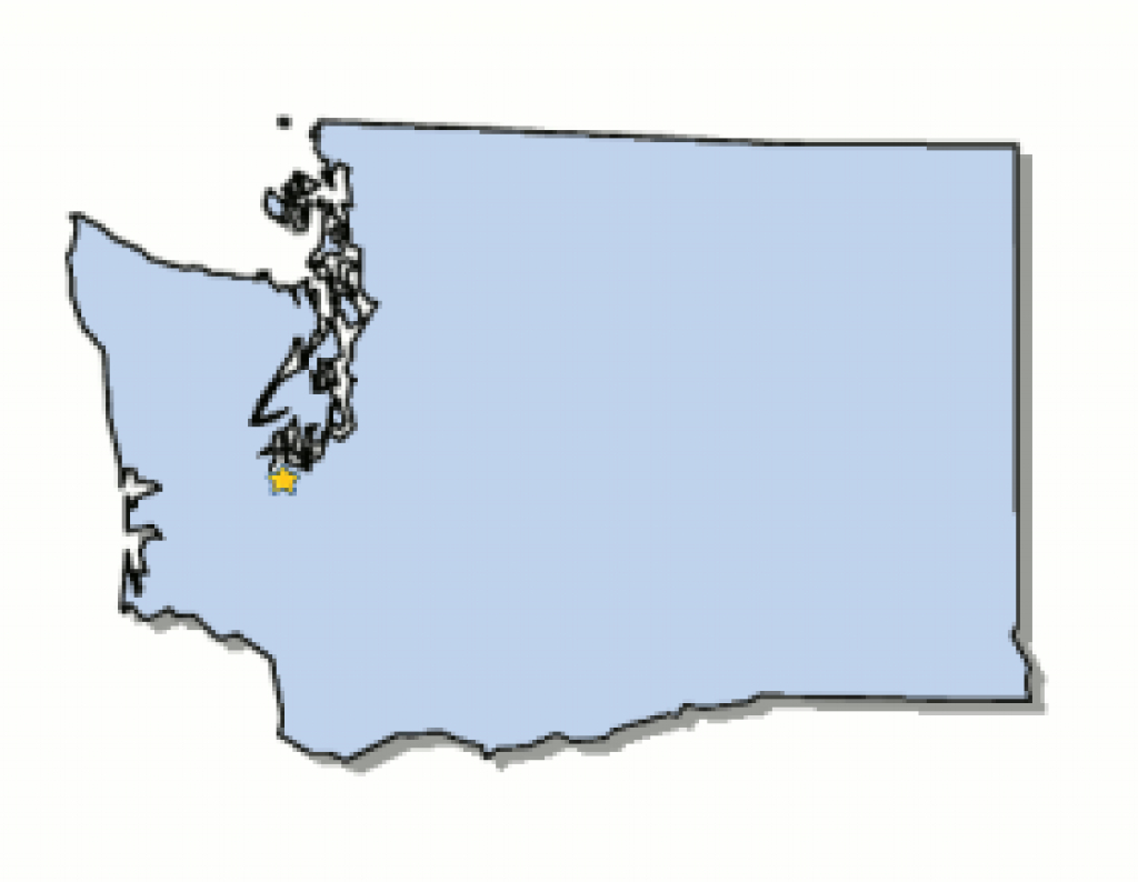 Map Of Washington And County Map *** inside Washington State Map Outline