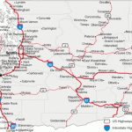 Map Of Washington Cities   Washington Road Map Intended For Washington State Road Map Printable