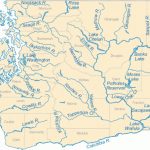Map Of Washington Lakes, Streams And Rivers Within Washington State Rivers Map