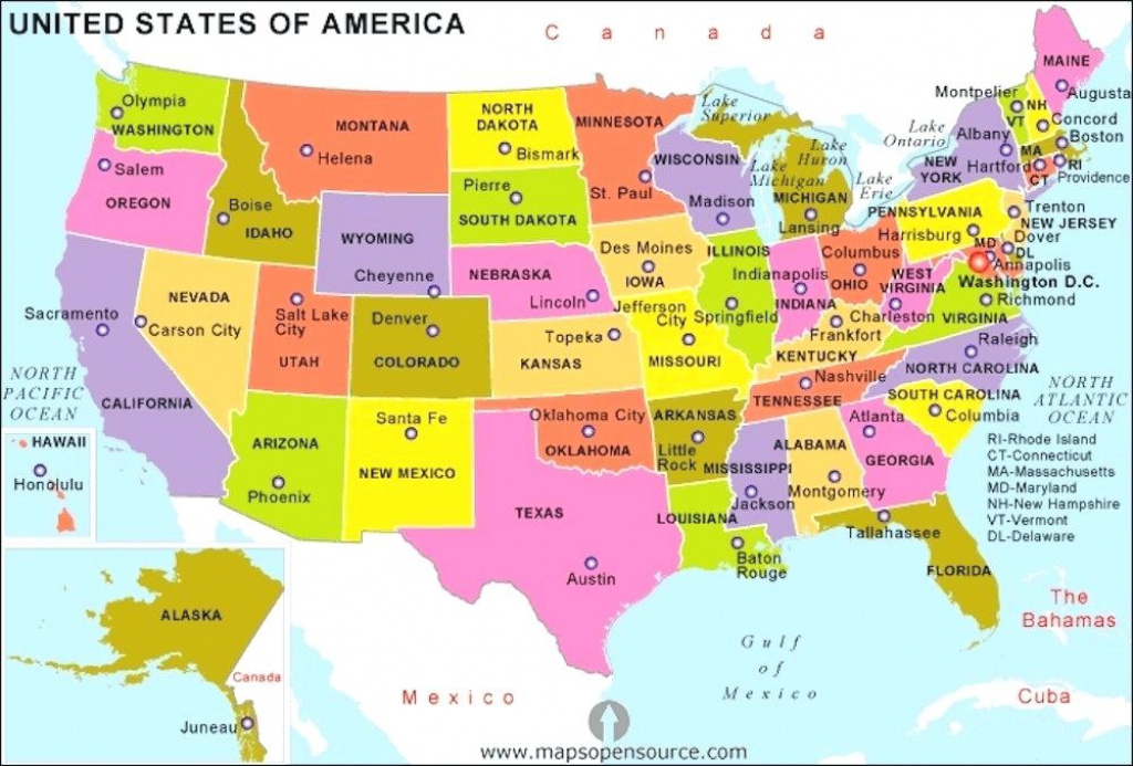 Map Of With Capitals And Major Cities Us States 50 Maps throughout Map Of 50 States And Major Cities