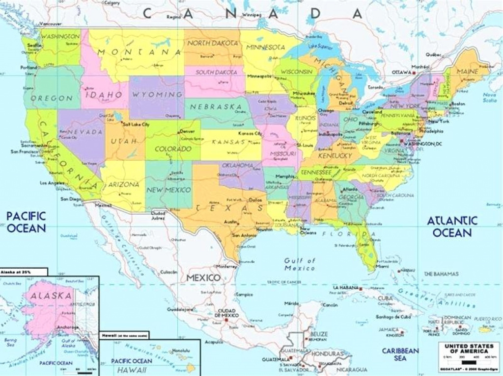 Map Of With Major Cities The United States Maps City Canada And Pdf with regard to Road Map Of The United States With Major Cities