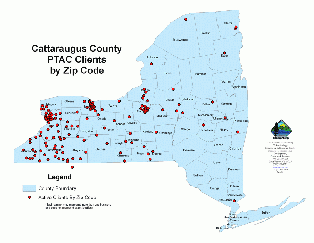 New York State Zip Code Map Printable Map