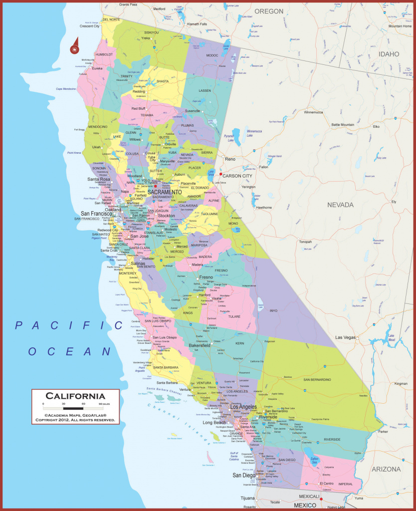 Map Reference. Map Of California States - Reference California Map in California Map With States