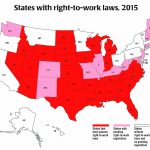 Map: Right To Work States In The U.s. | Nassau Pba In Map Of Right To Work States