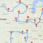 Map Shows The Perfect U.s. Road Trip, According To Science Pertaining To United States Road Trip Map