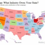 Map: The United States Of Corporatism Intended For United States Industry Map